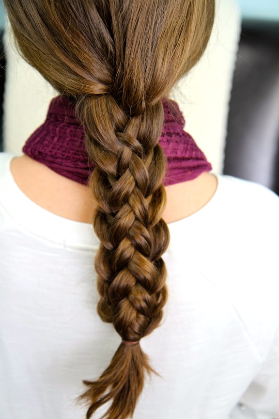 Three-Braided Hairstyle for Little Girls – At Home With Zan
