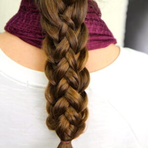 Close-up view of Stacked Braids | Cute Braided Hairstyles