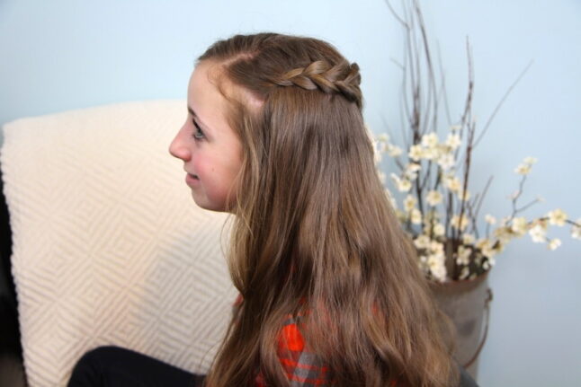 Side view of Pancake Lace Braid | Braided Hairstyles