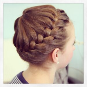 Starburst Crown Braid | Updo Hairstyles