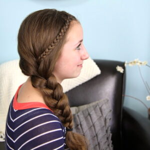 Profile view of The Nested Braid | Cute Braids | Hairstyles