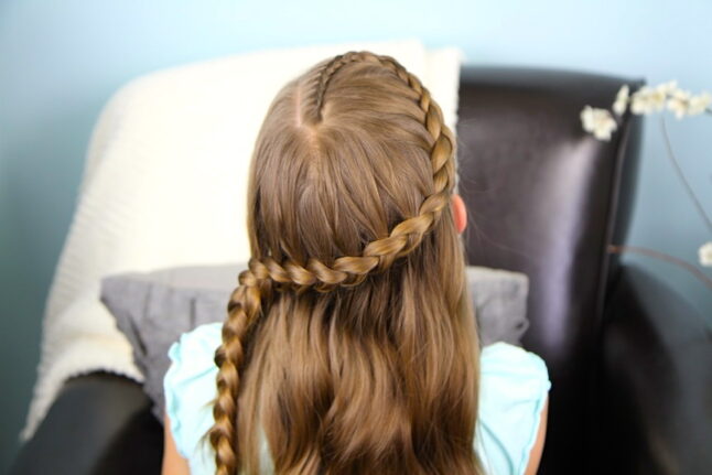 Top view of Wrap-Around Prim Braid | Catching Fire | Hunger Games Hairstyles