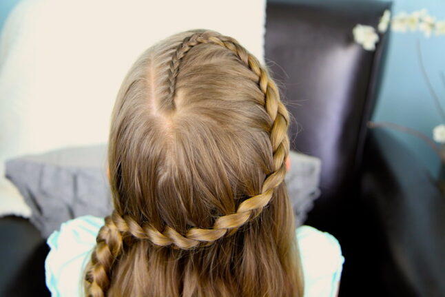 Top view of Wrap-Around Prim Braid | Catching Fire | Hunger Games Hairstyles