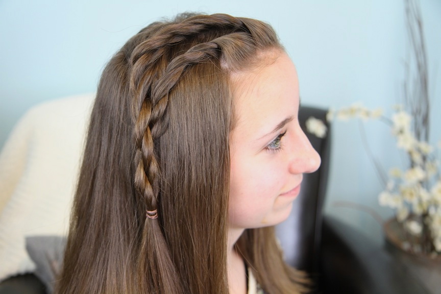 Easy Half Up Side Braids Hairstyle - Video Tutorial - DIY & Crafts