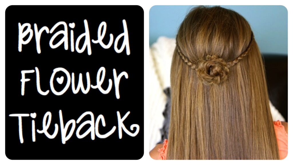 Braided Flower Tieback | Hairstyles for Long Hair
