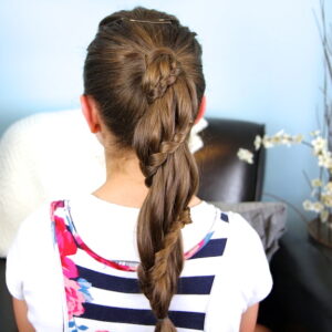 Winding Lace Braid Ponytail | Cute Hairstyles