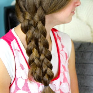 Young girl modeling Lace-Up Braid | Cute Braids