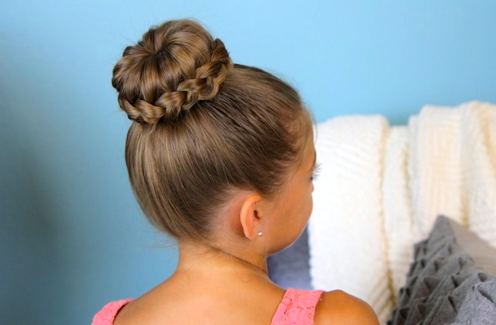 Lace Braided Bun Cute Updo Hairstyles Cute Girls Hairstyles