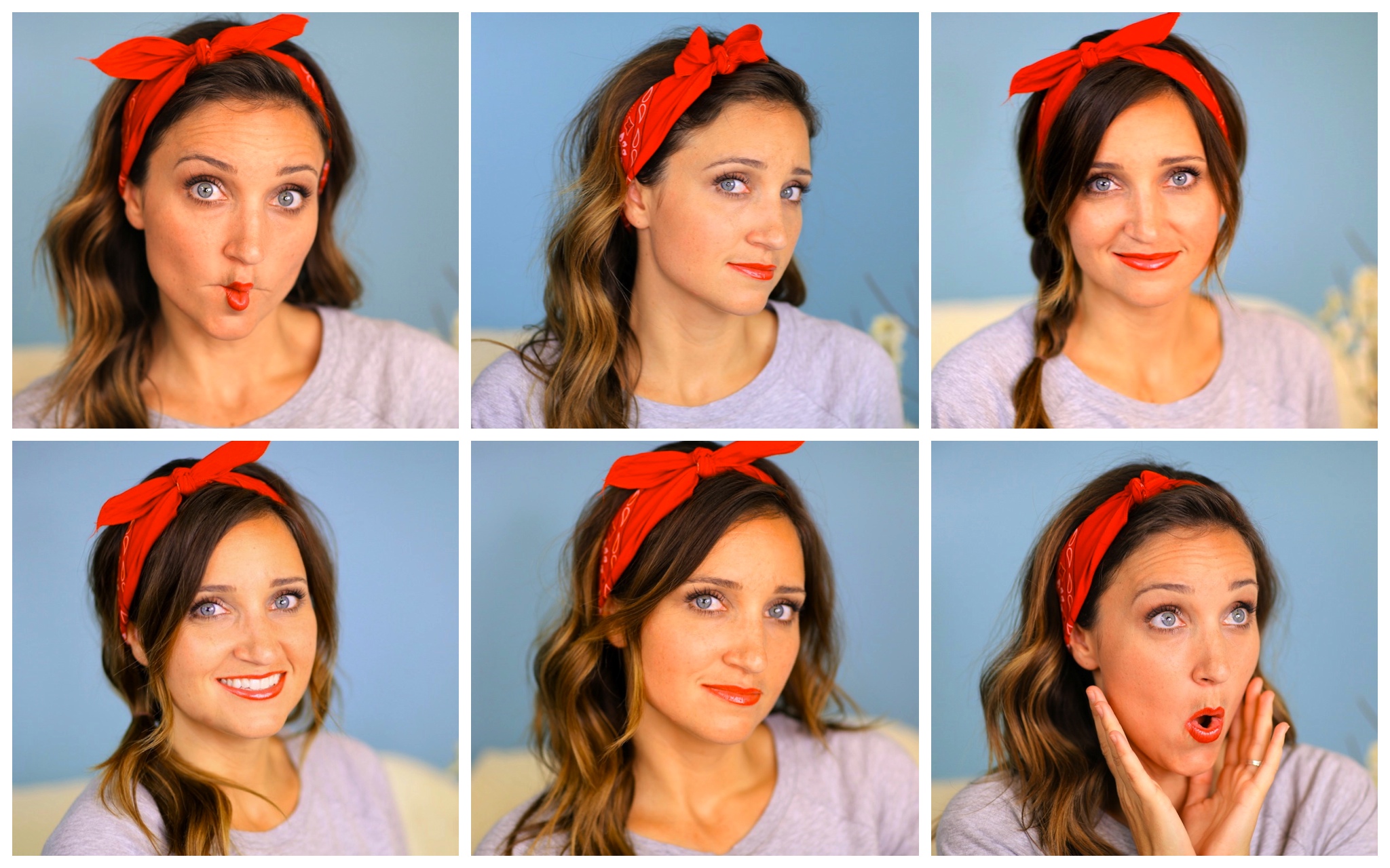 6 ways to style a bandana on short hair | SALIRASA - YouTube