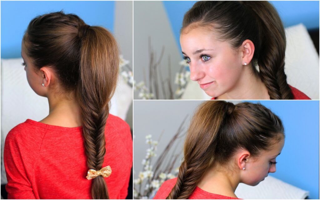 Fluffy Fishtail Braid | Hairstyles for Long Hair