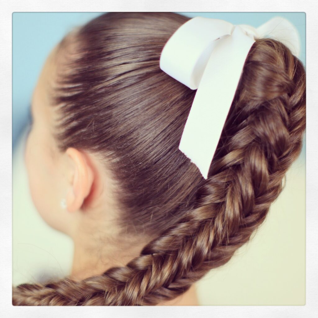 Close-up of Box {4-Sided} Fishtail Braid | Cute Braids