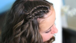 Up-close of Triple Lace Twists | Cute Hairstyles