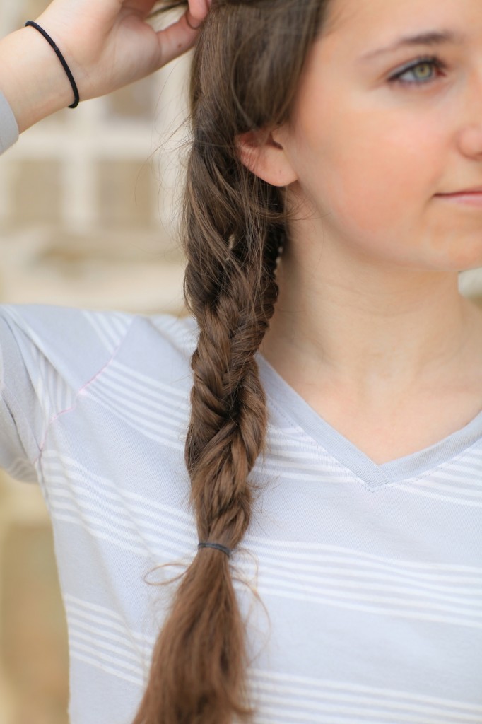 Up-close of the Double Fishtail Twist | Braid Hairstyles