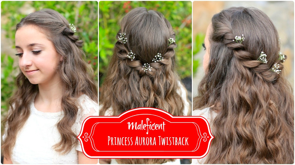 Diagonal Knots Hairstyle Tutorial, Princess Hairstyles - YouTube