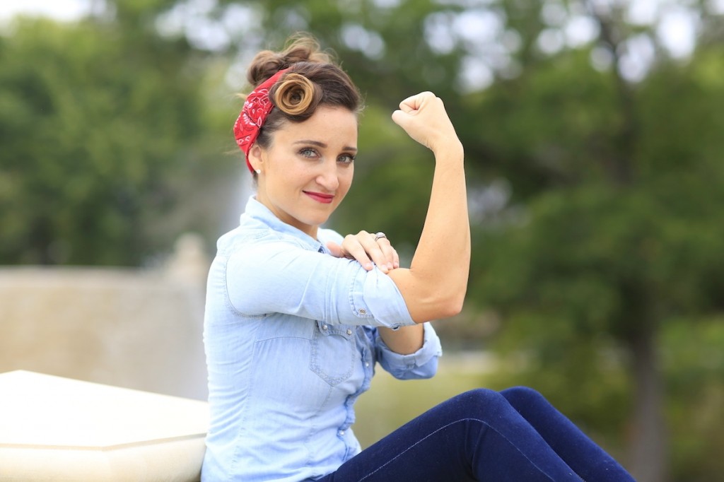 Rosie the Riveter | Hairstyle Tutorial