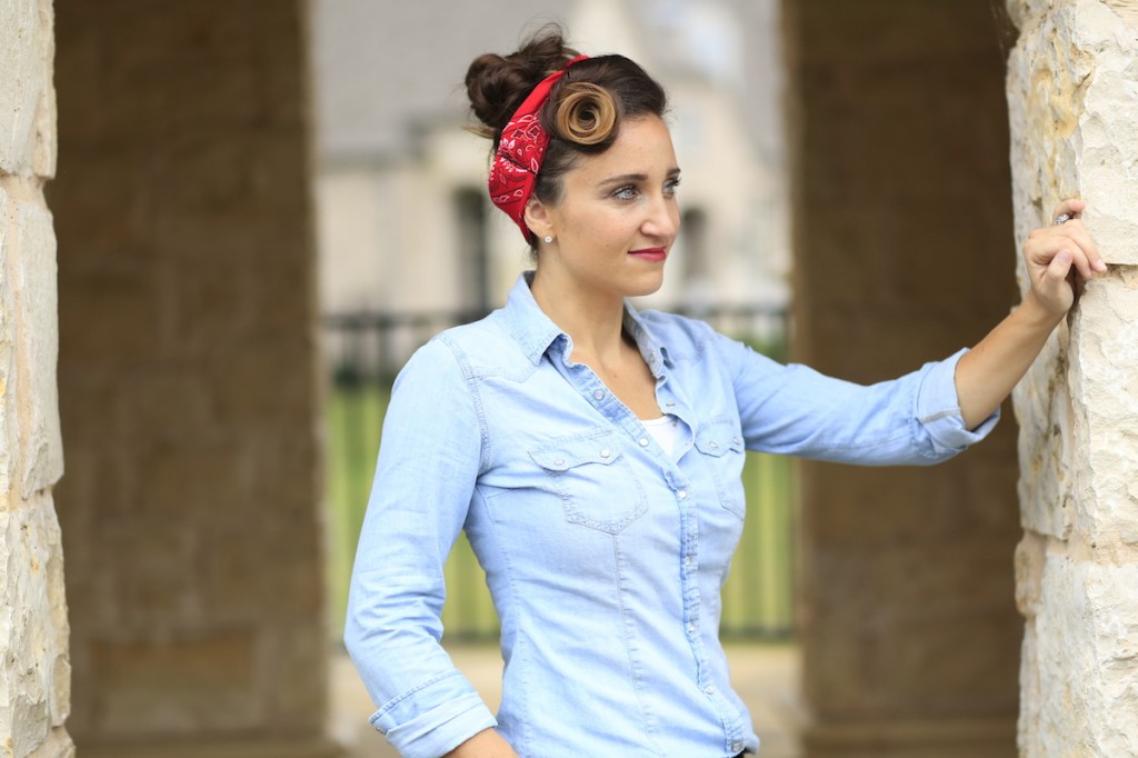 Rosie the Riveter | Hairstyle Tutorial