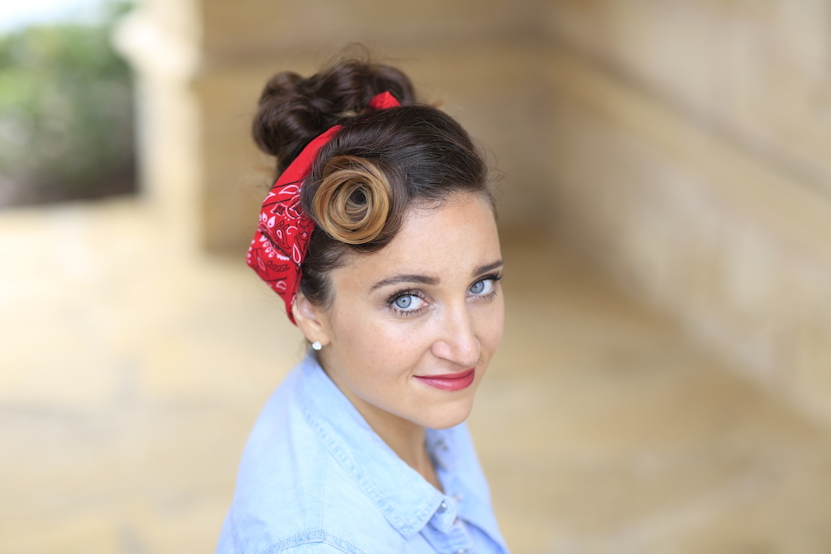 Rosie the Riveter | Halloween Hairstyles - Cute Girls Hairstyles