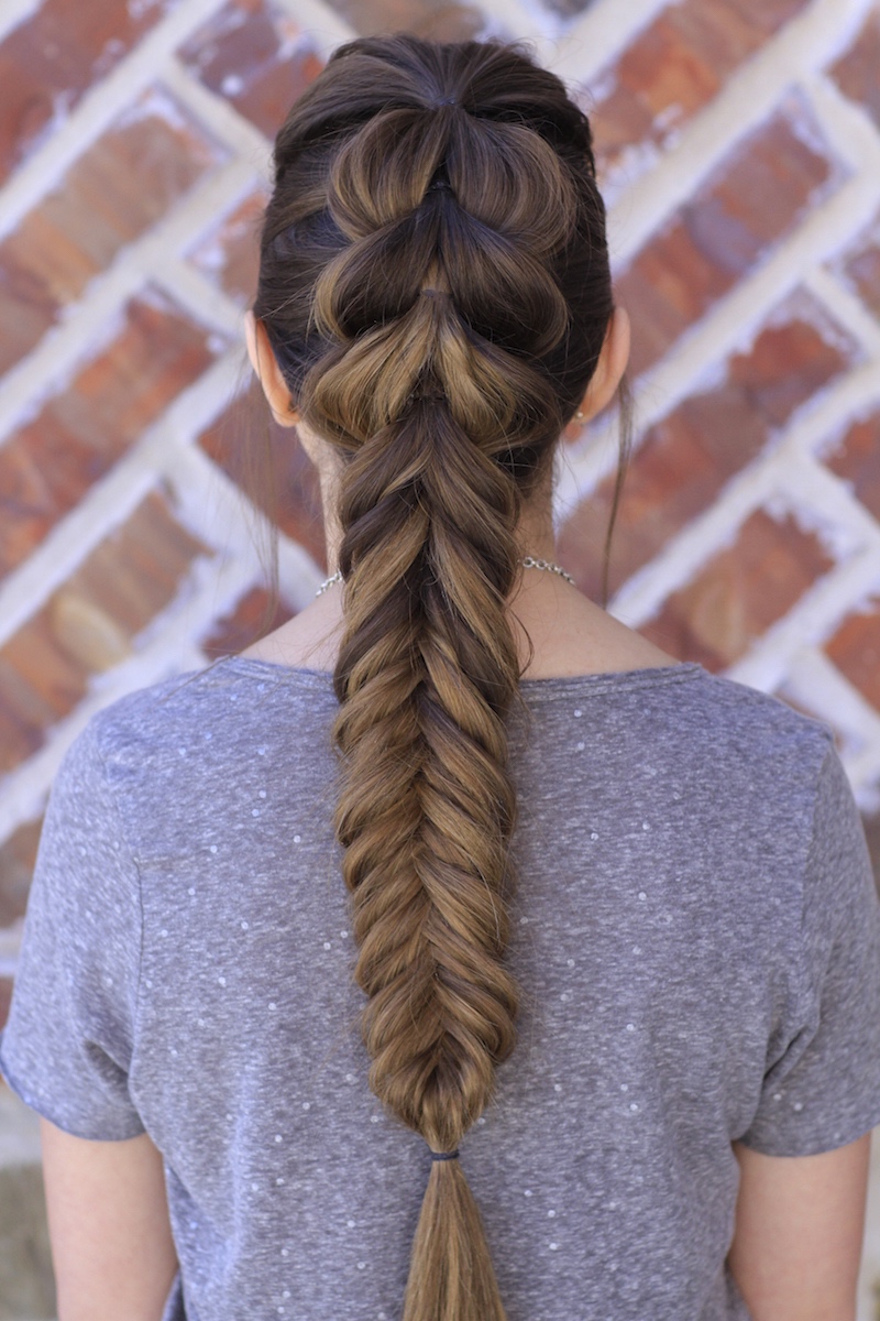 French Fishtail Braid Steps