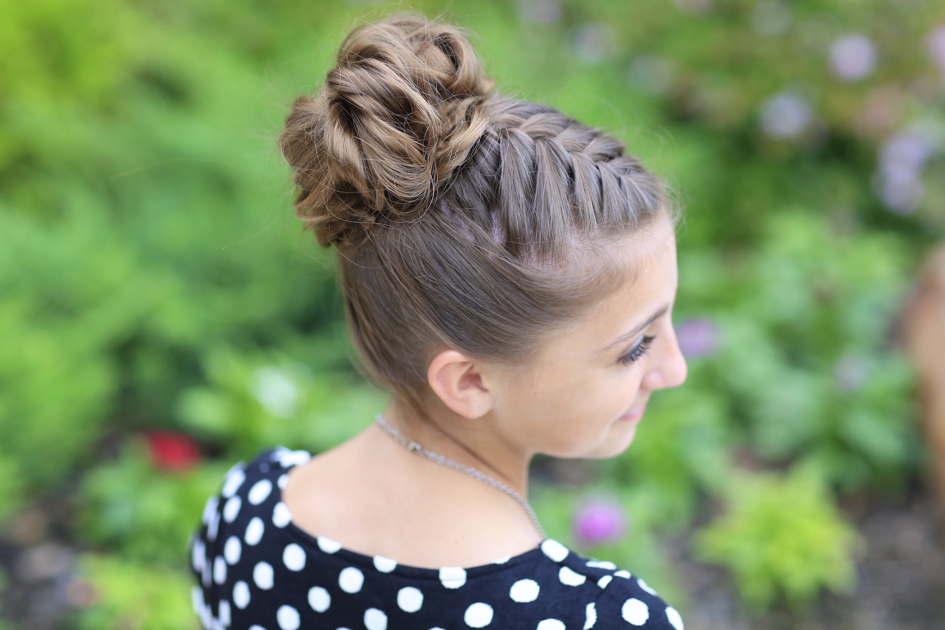 French Braids and Knotted Bun  A Hairstyle for Every Season