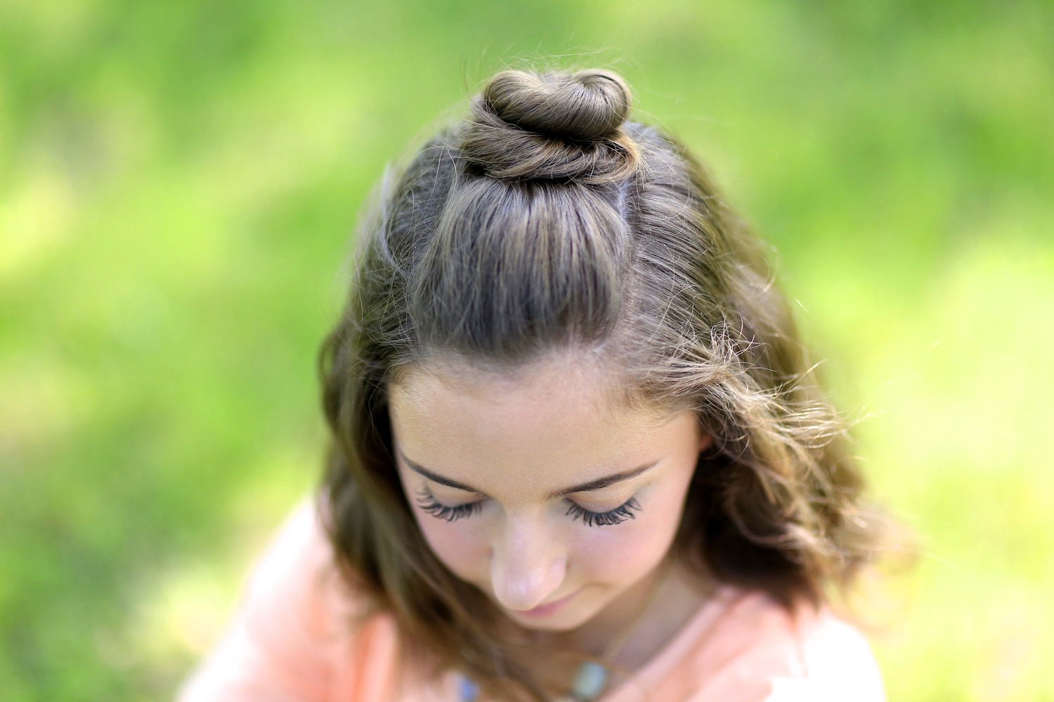 Half bun half down. Silly or cute? | Beautylish