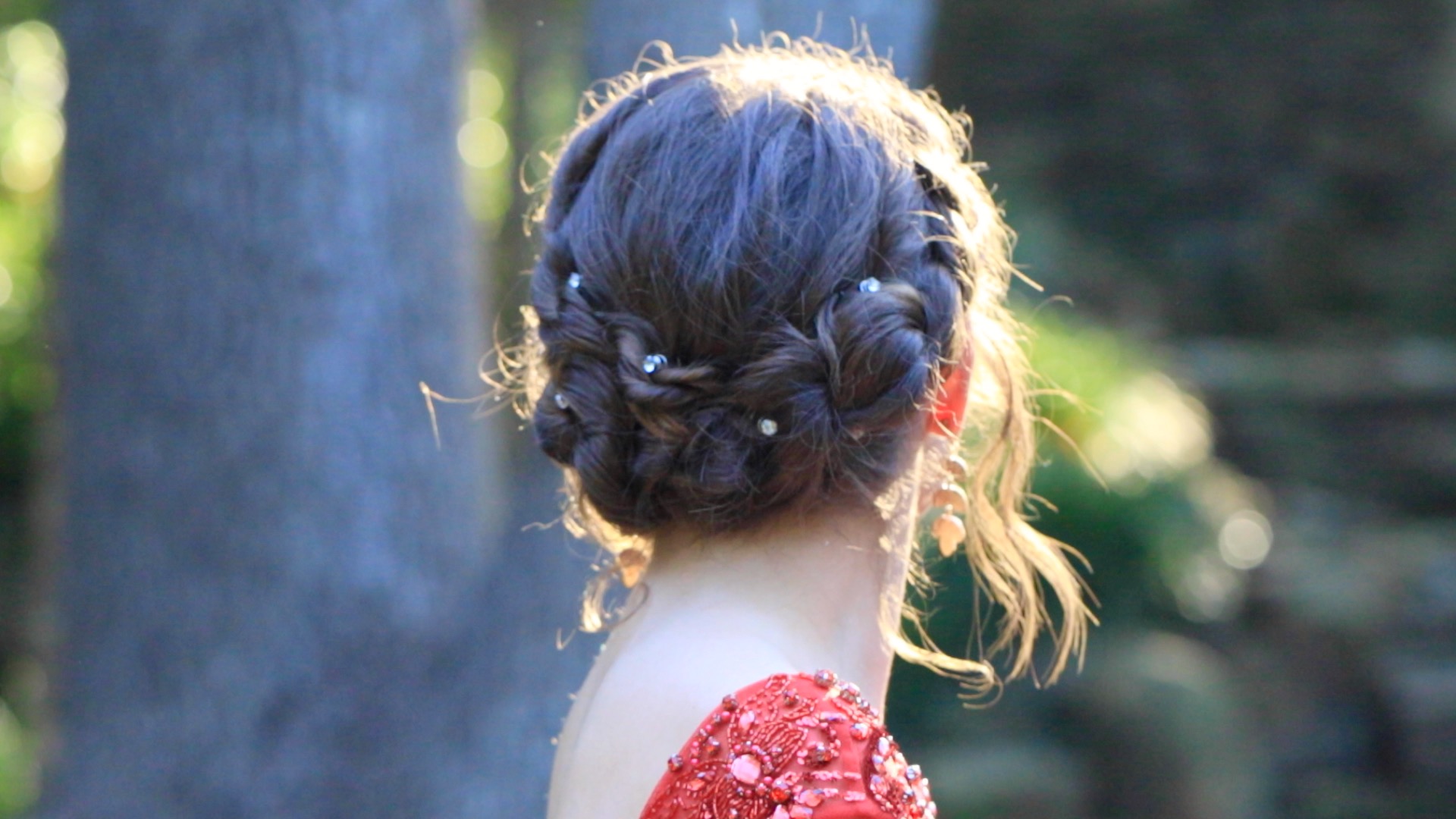 Simple homecoming hair