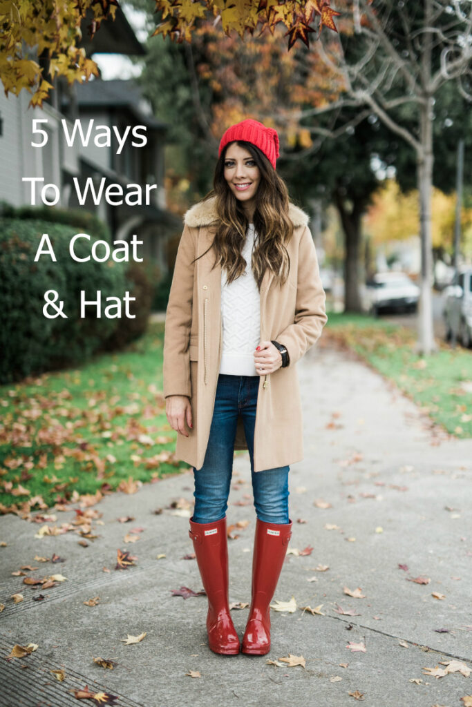 5 Ways To Wear A Coat & Hat | Cute Girls Hairstyles