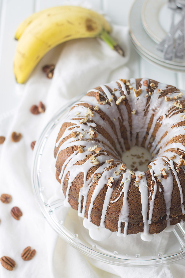 Banana Pecan Coffee Cake