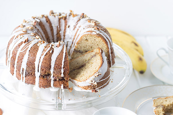 Banana Pecan Coffee Cake