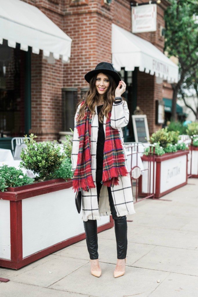 Winter Style | Black Hat | Plaid 