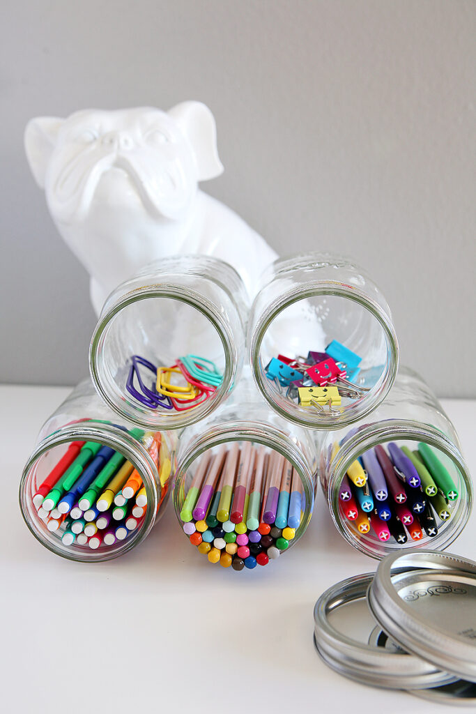 Art Supplies Organizer | Mason Jar