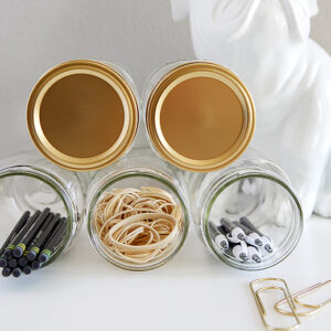 Mason Jar Organizer | Bathroom Organization