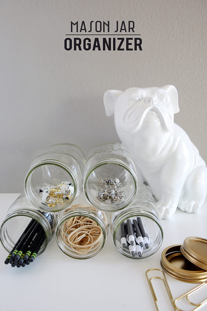 Mason Jar Organizer | DIY