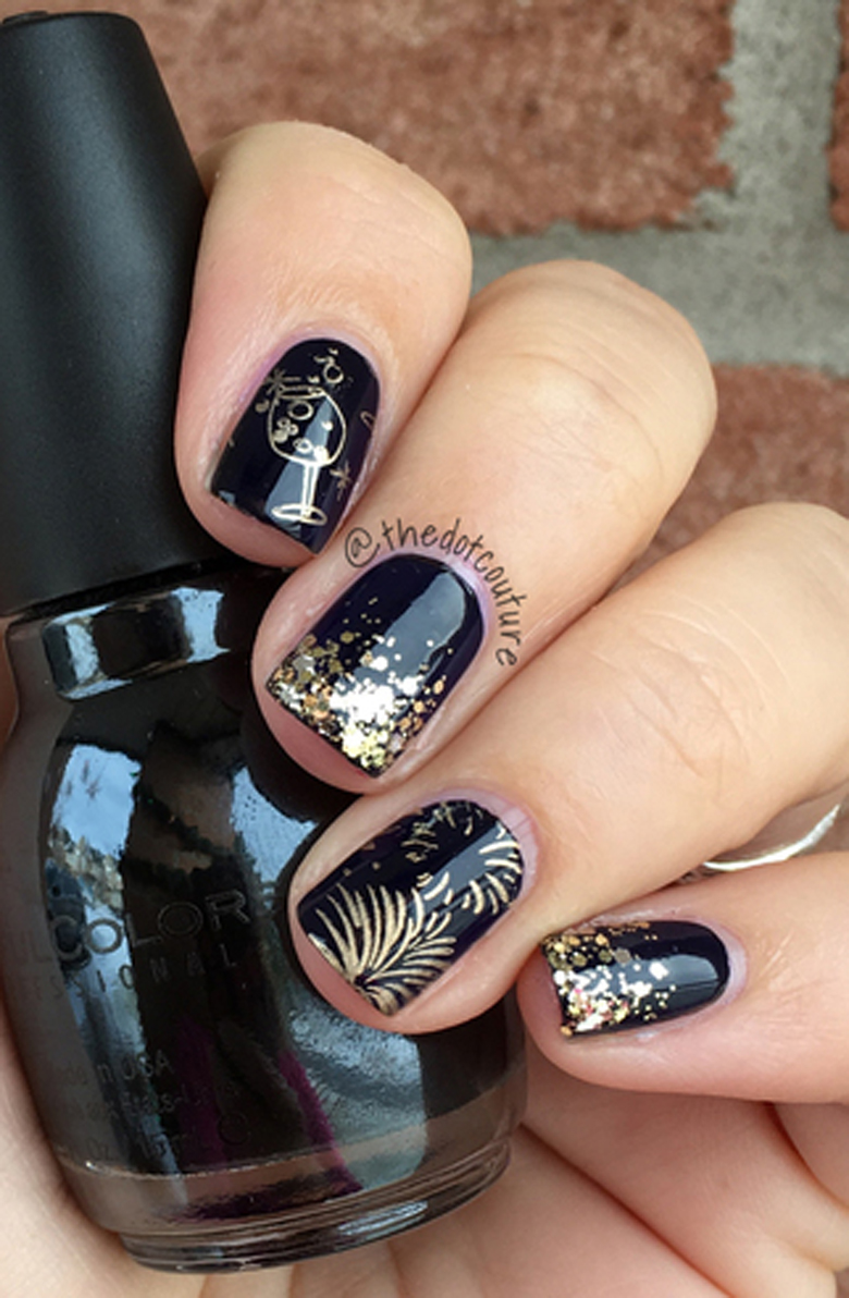 50 Eye-Catching Nail Art Designs : Chrome Metal Tips