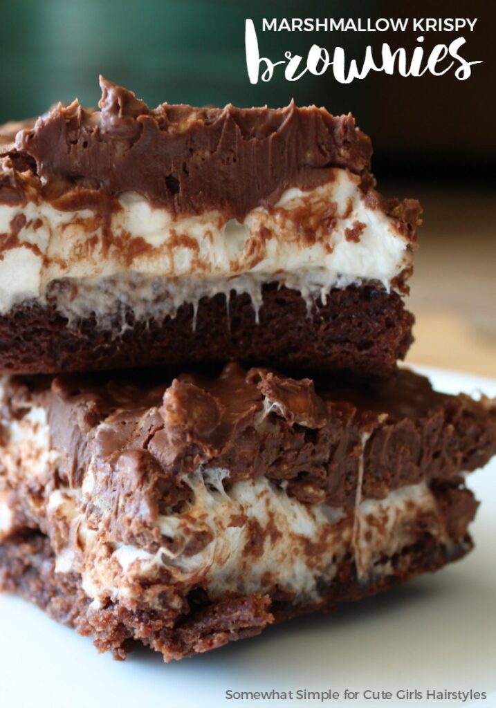 Marshmallow Krispy Brownies