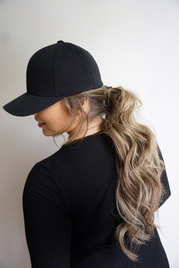 Hairstyles for Hats | Messy Ponytail