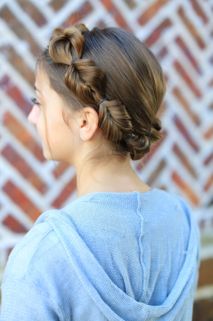 Faux Fishtail Braided Crown