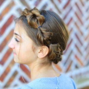 Bubble Fishtail Crown Braid