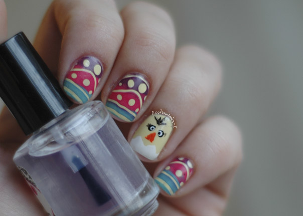 Easter Chick Nail Art