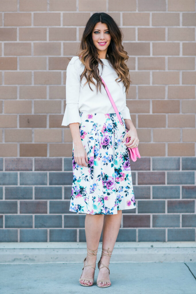 Floral Midi SKirt