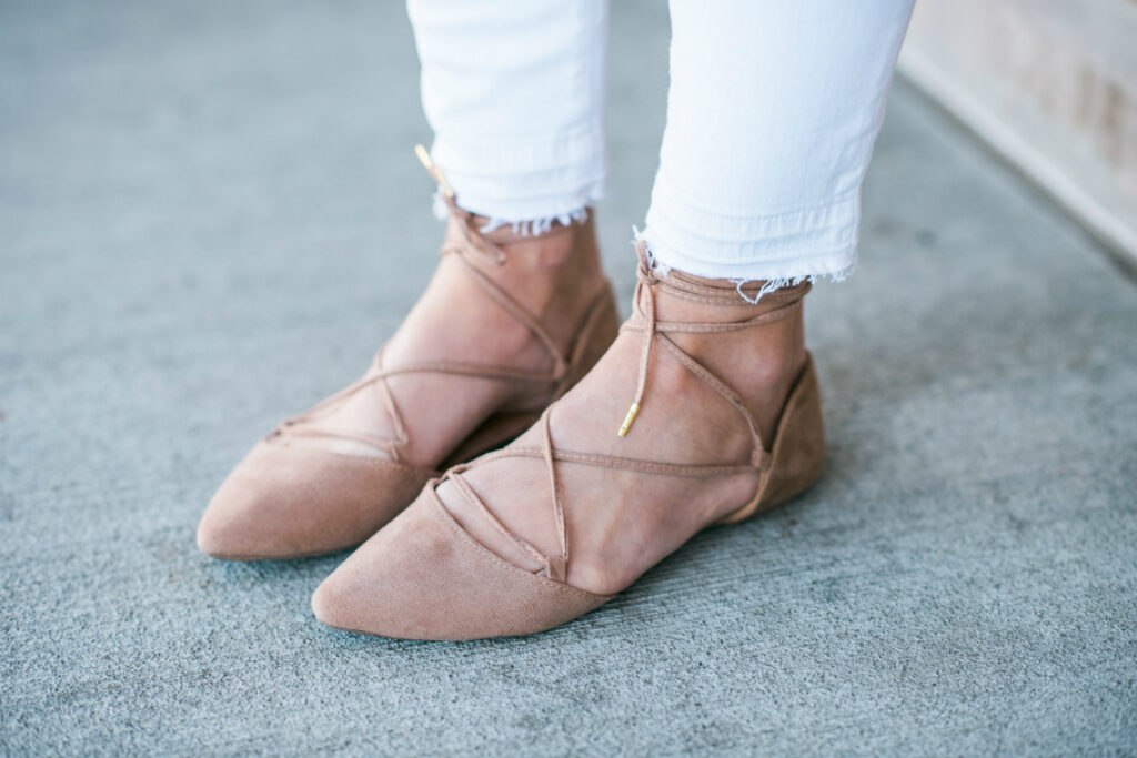 Lace Up Flats | Spring Fashion