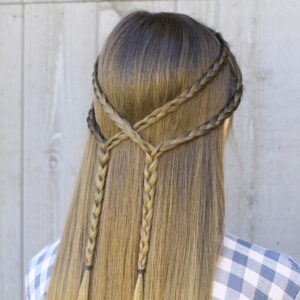Double Braid Tie-back | Cute Hairstyle
