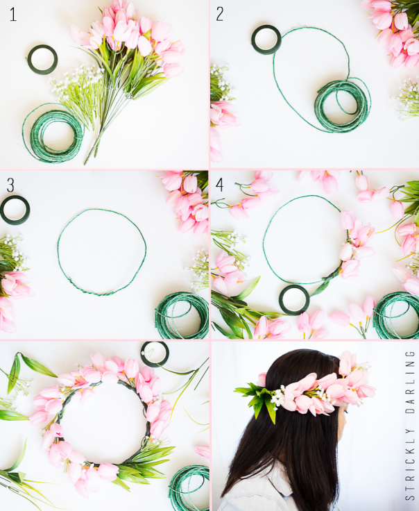 Diy Flower Crown Cute Girls Hairstyles