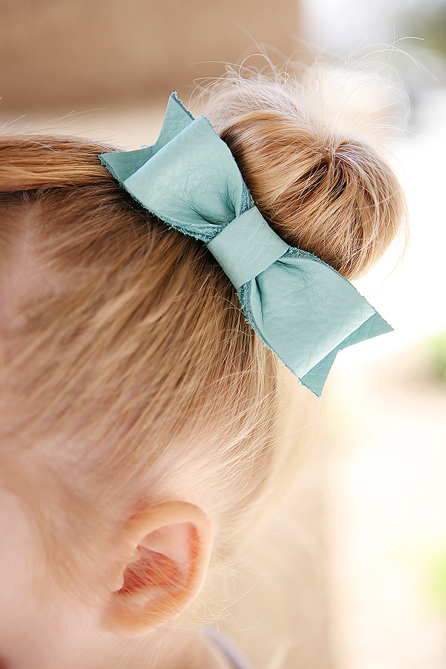 Accessories, Last One Real Leather Hair Bow