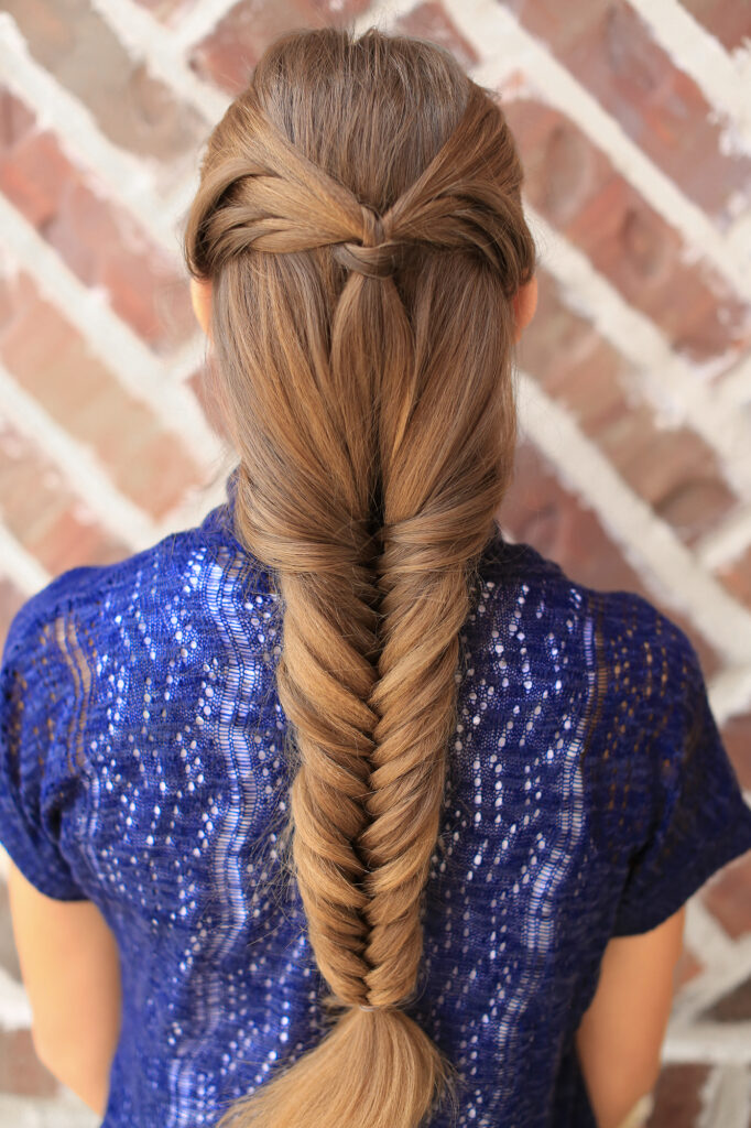 Angel Wing Fishtail Combo Hairstyle