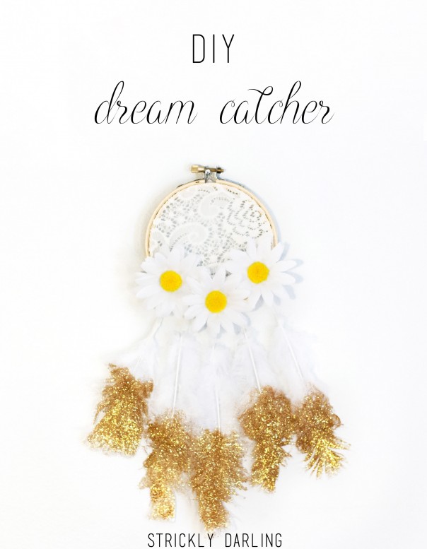 DIY Lace and Feather Dream Catcher - Cute Girls Hairstyles