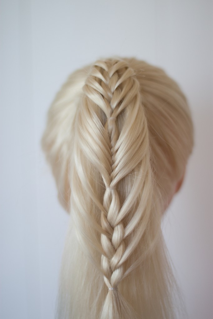 combo braided ponytail