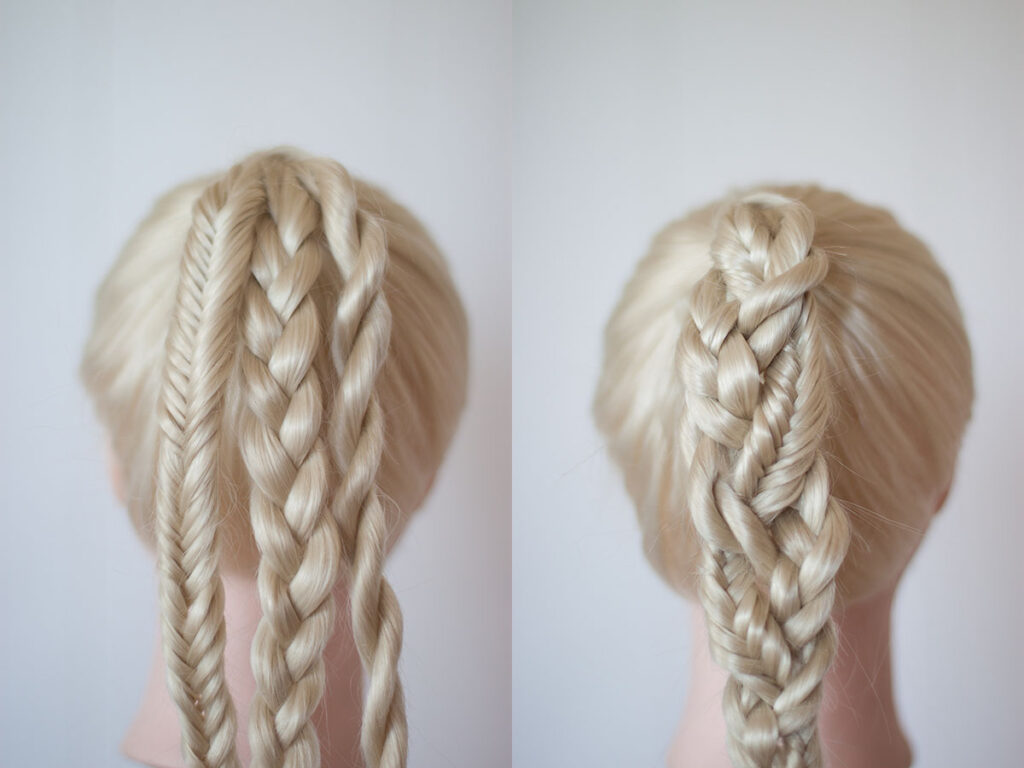 braided braid ponytail