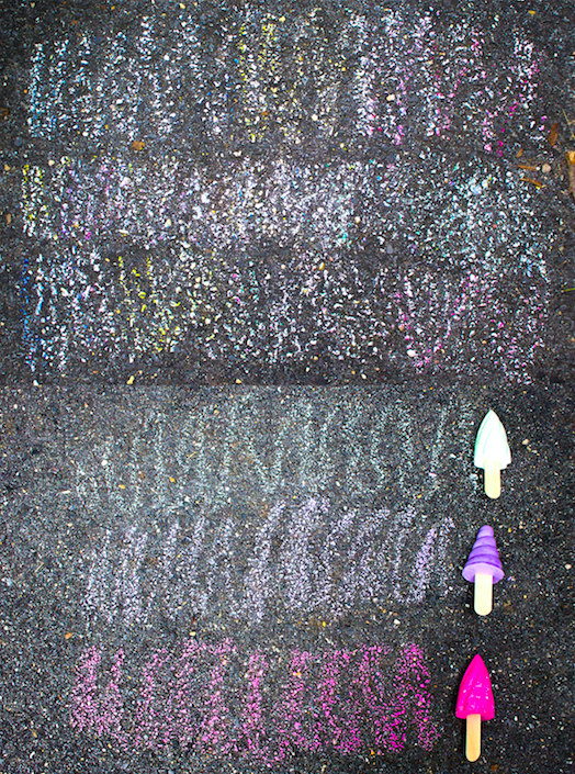 DIY Sidewalk Chalk Popsicles | CGH Lifestyle