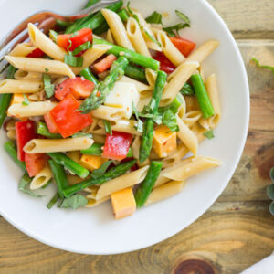 This Penne and Asparagus Pasta Salad is fresh, full of flavor and easy to make!