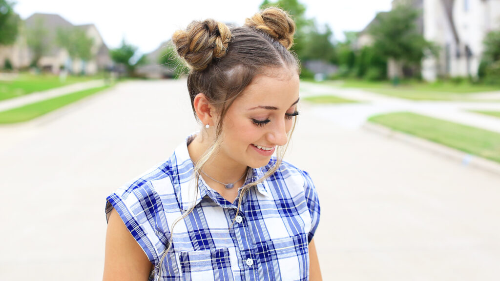 Double Braided Buns | Cute Girls Hairstyles